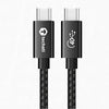 Techati 100 Watt USB4 Type C to Type C cable : 1 meter / 3.3 feet long USB-C charging cable, supports 4K video, 40Gbps data & sync wire for USB-C mobile, laptop, Macbook, iPad, tablets