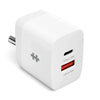 Hyperjuice Dual Port 20 Watt Type-C Charger + 18 Watt Type - A Charger for use with iPhone , iWatch , iPad , Android Samsung OnePlus mobile phone , smartwatch