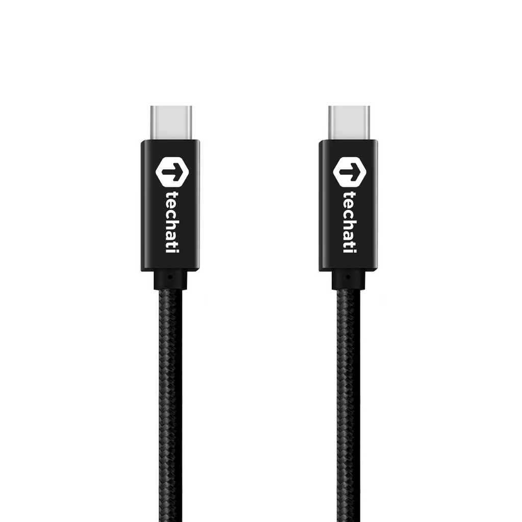 Techati 100 Watt USB 3.1 Type C to Type C cable : 2 meter / 6.6 feet long USB-C charging cable, supports 4K video, data & sync wire for USB-C mobile, laptop, Macbook, iPad, tablets